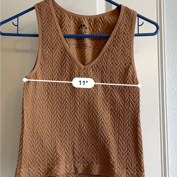 C.C Women's Tan Sleeveless Top - Picture 3 of 4